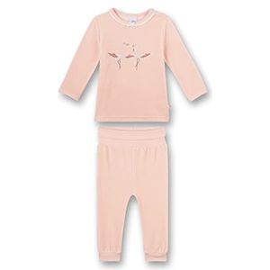 Sanetta Baby meisjes lang roze peuter pyjama (2 stuks)