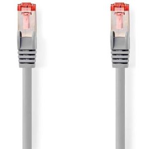 NEDIS Cat 6 kabel | RJ45 (8P8C) stekker | RJ45 (8P8C) stekker | SF/UTP | 2,00 m | rond | PVC LSZH | grijs | plastic zak
