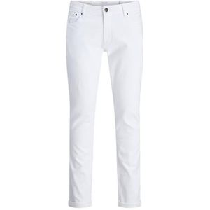 JACK & JONES Heren Jpstglenn Ethan Icon Pant, wit, 27W / 32L