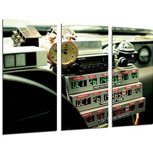 MULTI Houten Afdrukken Art Print Box Ingelijste Beeld Wandopknoping - Terug naar de toekomst, Bioscoop, Films, (Totale Grootte: 38,2"" x 24,4"") - Ingelijst En Klaar om op te hangen - ref. 26349