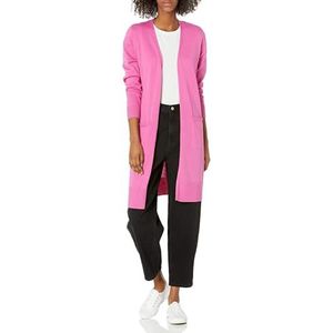 Amazon Essentials Women's Lichtgewicht lang vest (verkrijgbaar in grote maten), Helderroze, XXL