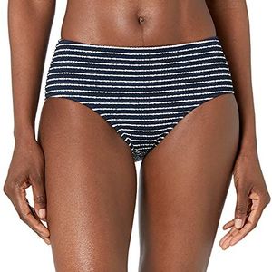 Seafolly Dames Wide Side Retro Zwembroek, True Navy, 42