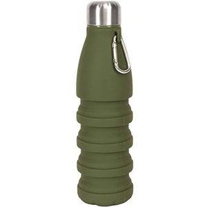 Sagaform Unisex - volwassenen 5018346 Stig opvouwbare fles, groen, 7 x 25 cm