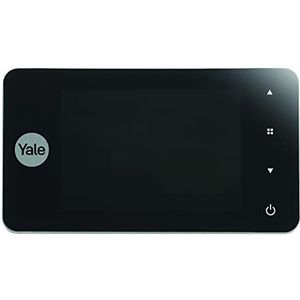 Yale 45-4500-1440-00-60-01 - digitale deurspion memory plus 4500 - legt beelden vast - geïntegreerde deurbel - live viewing - zilver