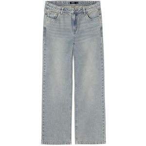 NAME IT Meisjes Nlfmirty DNM Lw Wide Pant Brede Jeans, blauw (light blue denim), 146