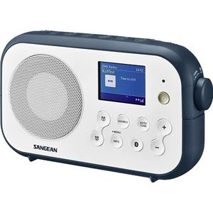 Sangean Dpr-42Bt Draagbare Dab+ Digitale Radio (Fm-Rds-Tuner, Bluetooth, Geïntegreerde Luidspreker, Werkt Op Batterijen), Blauw