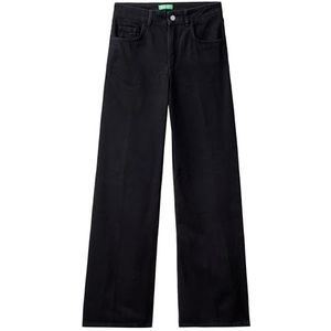 United Colors of Benetton Pantalone 4YO7DE01A damesjeans, Nero Denim 800, eenheidsmaat, Nero Denim 800, one size