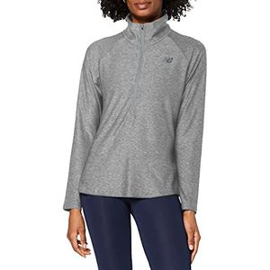 New Balance Sport Spacedye shirt met halve rits, Dames