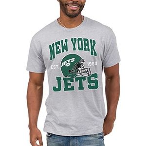 Junk Food Clothing x NFL - New York Jets - Team Helmet - Unisex Adult Short Sleeve Fan T-Shirt for Men and Women - Size XX-Large