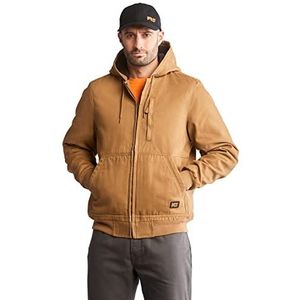 Timberland PRO Gritman Gevoerde Canvas Jas met Capuchon, Donkere Tarwe, XXL