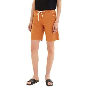 TOM TAILOR Basic bermuda shorts voor dames, 31650 - Terracotta Brown, 32