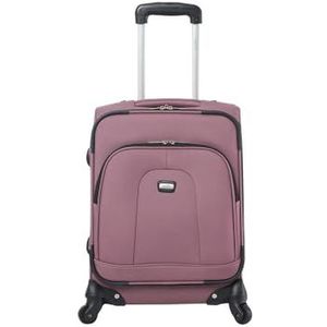 Totto - Zachte koffer - Andromeda - cabine koffer - Deco Rose - Roze - Cabinebagage - Comfort - Polyester voering, Roze, Travel