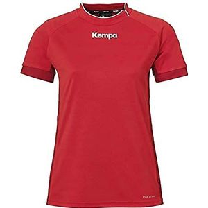 Kempa Prime Shirt Vrouwen Handbal T-shirt, Rood/Chili, M