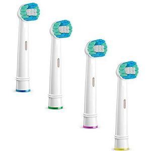 TM Electron 4 reservekoppen voor elektrische tandenborstel, compatibel met Oral-B