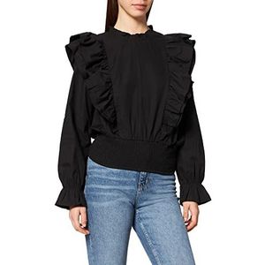 DESIRES Emily Blouse voor dames, zwart, maat S