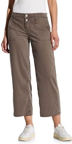 Denim - Casual Pasvorm - Middelhoge Taille - Brede Pijpen - Katoenmix met Stretch