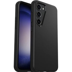 OtterBox Symmetry-hoesje voor Samsung Galaxy S23, schokbestendig, valbestendig, dunne beschermende hoes, 3x getest volgens militaire standaard, Antimicrobieel, Zwart