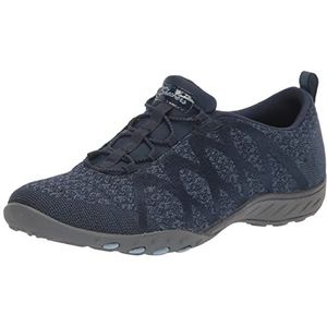 Skechers 100301 Nvy Trainers dames, Navy Engineered Knit Charcoal Trim, 42 EU