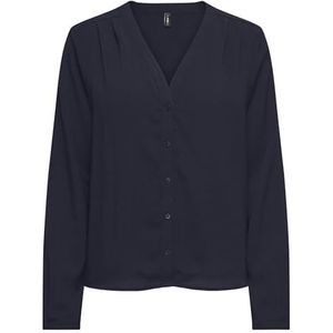 Only Onlnova Life-schroef, maat L, zwart, blouse, donkerblauw, dames, donkerblauw, L
