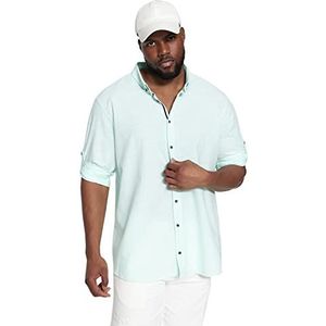 Trendyol Plus Size Shirt - Groen - Regular,Groen,6XL, Groen, 6XL grote maten