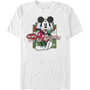 Disney Mickey Classic - Vintage Holiday Mickey Unisex Crew neck T-Shirt White L