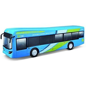 Maisto Tech R/C City Bus: op afstand bestuurde bus met licht en automatische deuren, met mini-Pro controller, vanaf 5 jaar, 33 cm, batterijen niet inbegrepen, blauw (582734)