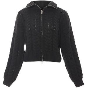 sookie Dames coltrui polyester zwart maat XS/S sweater, zwart, M