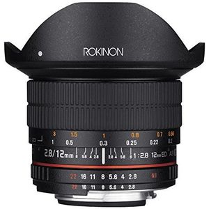 Rokinon F2.8 fisheye-lens, 12 mm, Nikon, zwart, full-size