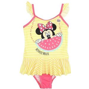 Disney Meisjes Maillot De Bain Minnie Fille Baby badkleding, geel, 6 Jaar