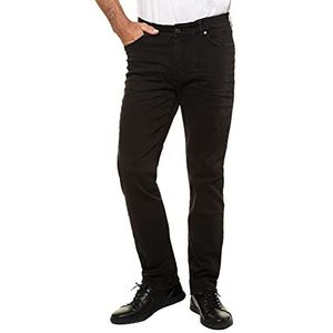 JP 1880 Heren grote maten grote maten Menswear L-8XL Jeans, FLEXNAMIC®, Denim, Straight Fit, tot maat 70/35 Black 56 722849100-56, zwart, 40W / 34L