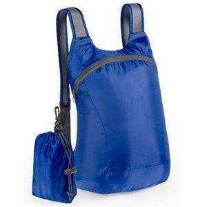 BigBuy Outdoor Multifunctionele rugzak opvouwbaar met tas 144886 S1408255, volwassenen, uniseks, blauw, eenheidsmaat