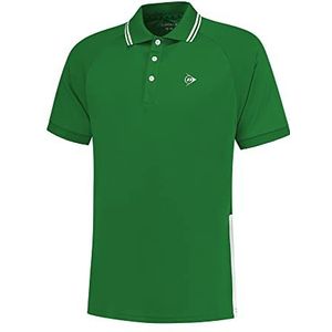 Dunlop Club Polo voor heren, sport, tennis, poloshirt, groen/wit, groen-wit, 3XL