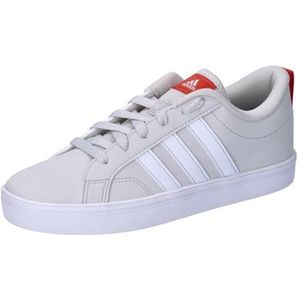 adidas VS Pace 2.0 Kinderschoenen, lage schoenen zonder voetbal, Grey One/FTWR White/Preloved Red, 39,5 EU, grijs, wit, rood (Grey One Ftwr White Preloved Red), 39.5 EU