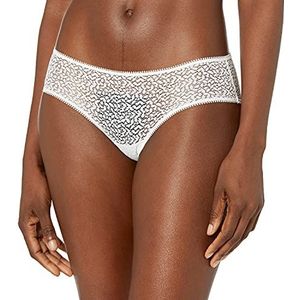 DKNY Modern Lace Hipster voor dames, popeline wit, S