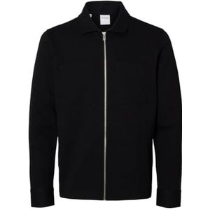 Selected - Jackie - Gebreid Heren Sweatvest - Normaal - Borstzakken - Volledige Ritssluiting