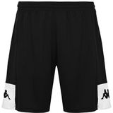 Kappa - Trainingsshort - Zwart - Polyester - Elastische Tailleband