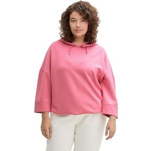 TOM TAILOR Plussize sweatshirt voor dames, 15116 - Bright Rose, 46 grote maten