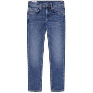 Jeans - Blauw - Katoen - Taps Toelopende Pasvorm - 5-Pocket Styling - Duurzaam