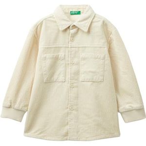 United Colors of Benetton Shirt voor kinderen en jongens, Wood Ash 1j4, 1 jaar