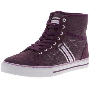 Vans VF601J0 W WELLESLEY, damessneakers, rood, textiel paars, 40 EU