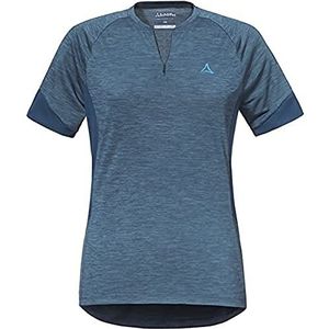 Schöffel Auvergne L Damesshirt, geurremmend fietsshirt, sneldrogend functioneel shirt met zakken