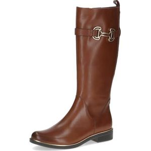 Caprice - Kuitlaarzen - Cognac - Effen - Leer