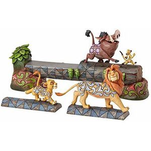 Disney Tradities Zorgeloos Kamaraderie Simba, Timon en Pumbaa Beeldje