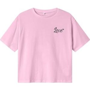 T-shirt - Biologisch Katoen - Glitterprint - Korte Mouwen - Relaxed Fit