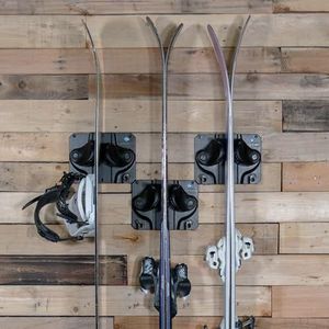 Gravity Grabber Ultimate Ski & Snowboard wandrek - Voor alle ski's en snowboards - Beschermt rocker, punten en tails - Geen beschadiging - 3x - zwart