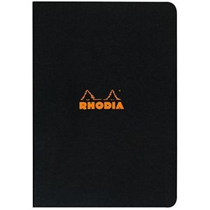 Rhodia 119169C boekje (DIN A4, 21 x 29,7 cm, gelinieerd, 48 vellen) 1 stuk zwart