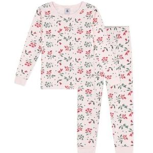 Petit Bateau Pyjama voor meisjes en jongens, roze/meerkleurig, 24 Maanden