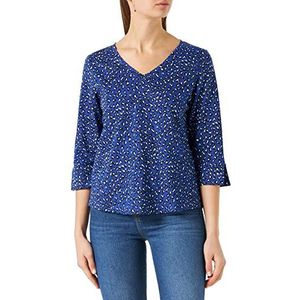 Part Two RiekesPW TS Regular Fit 3/4 mouwen T-shirt, Bluing Leo Print, S Women, Bluing Leo Print, S