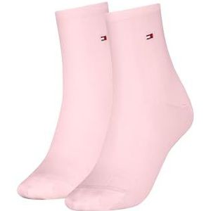 Tommy Hilfiger - Huissokken - Roze - Slijtvast Katoen - Platte Naden
