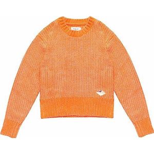 Replay Korte trui voor meisjes, 649 Neon Oranje, 4 Jaren